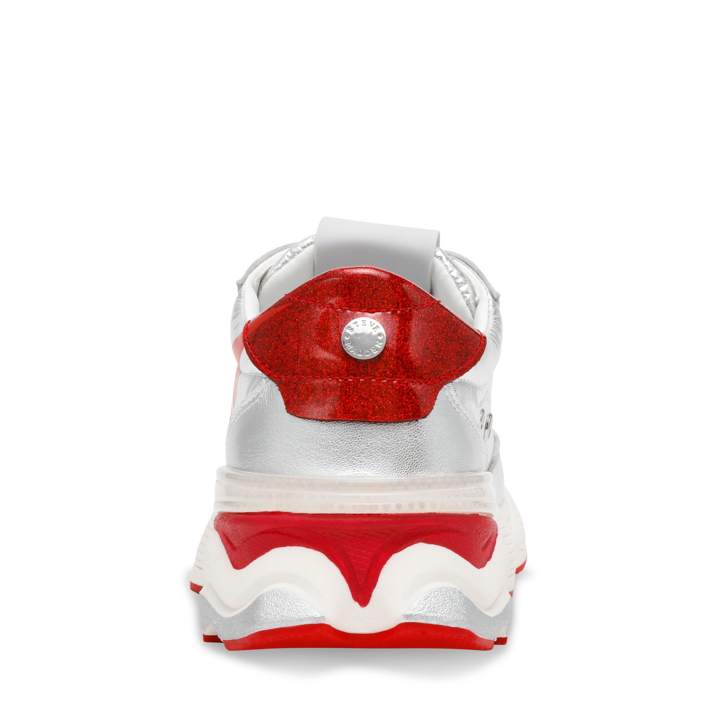 SETBACK SILVER/RED SNEAKERS