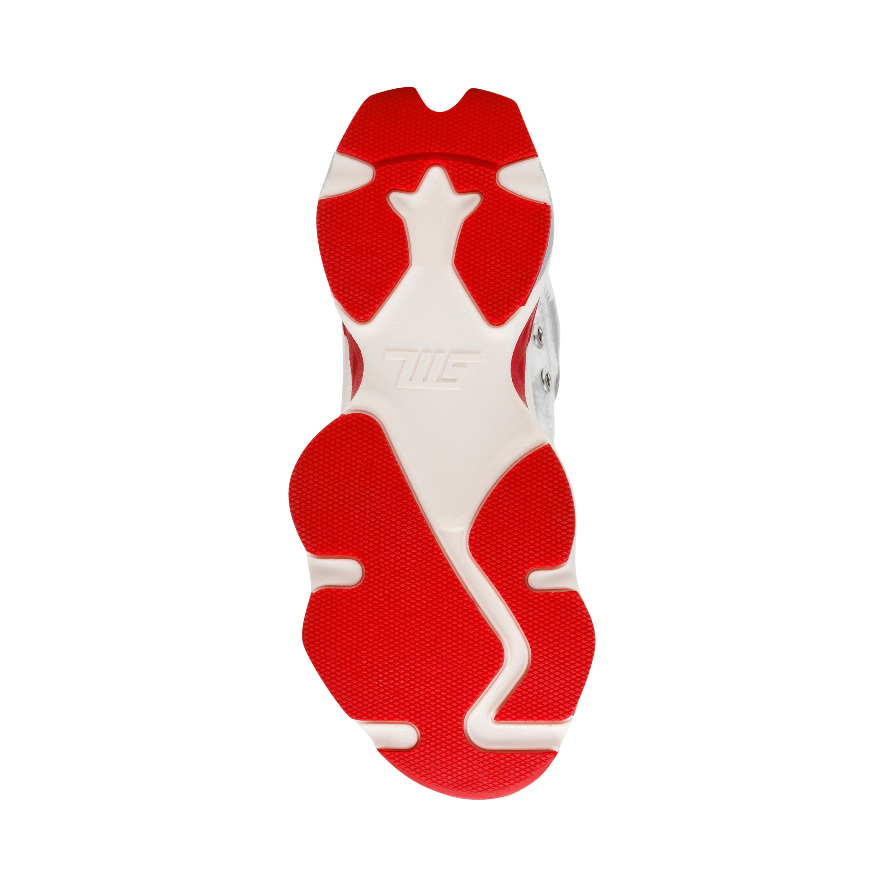 SETBACK SILVER/RED SNEAKERS