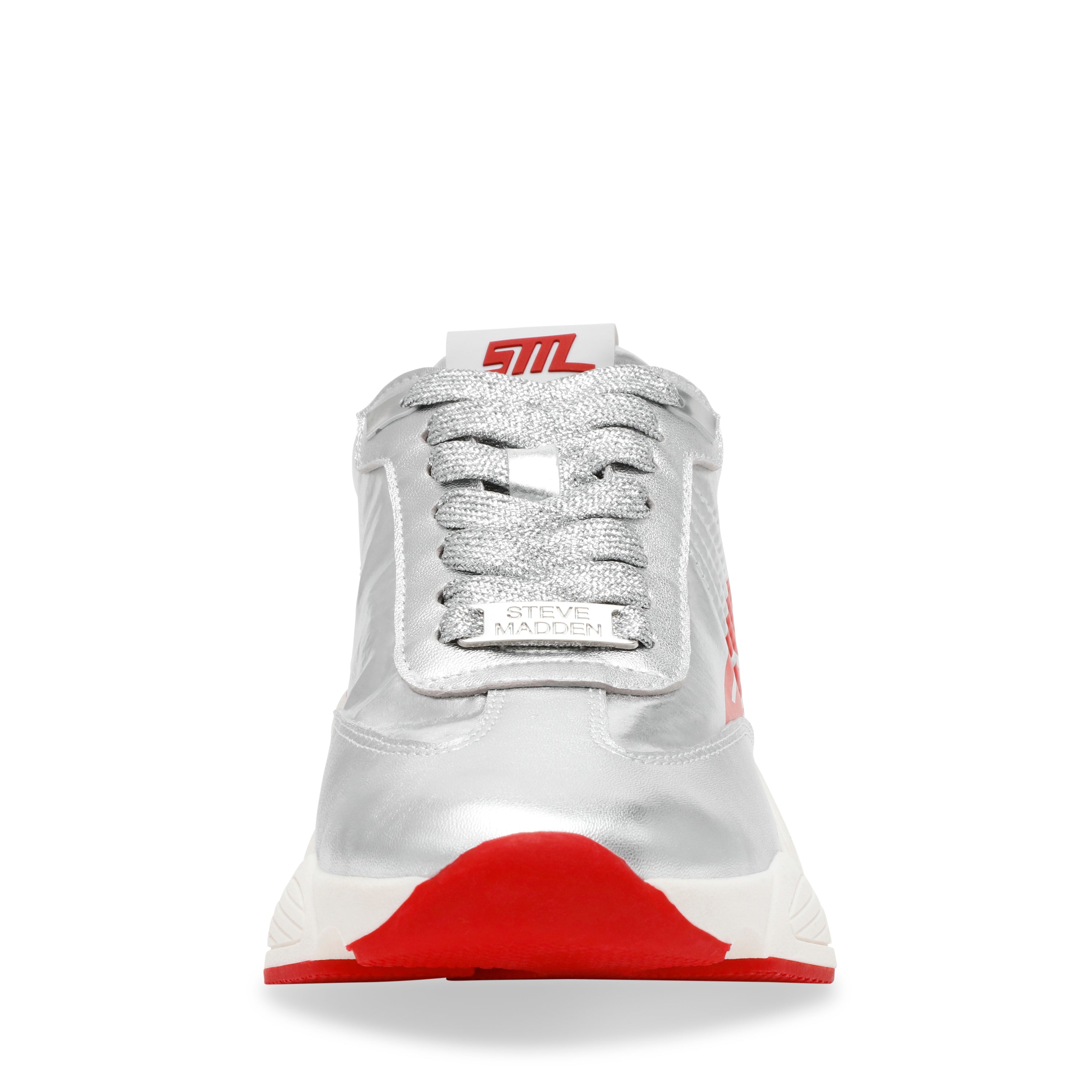 SETBACK SILVER/RED SNEAKERS