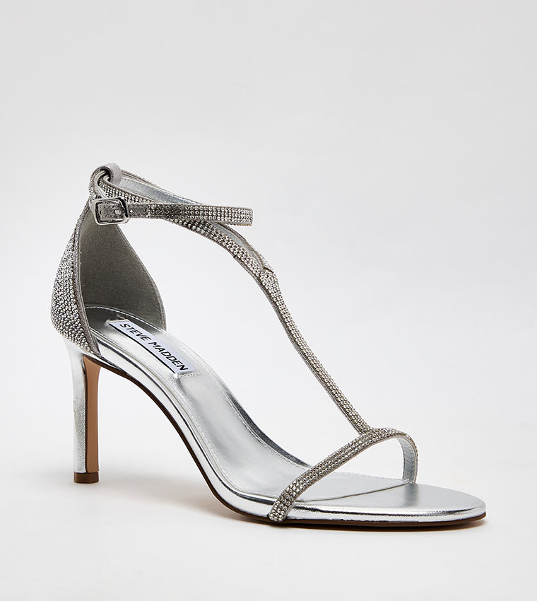 GRANDE SILVER BALLET FLATS