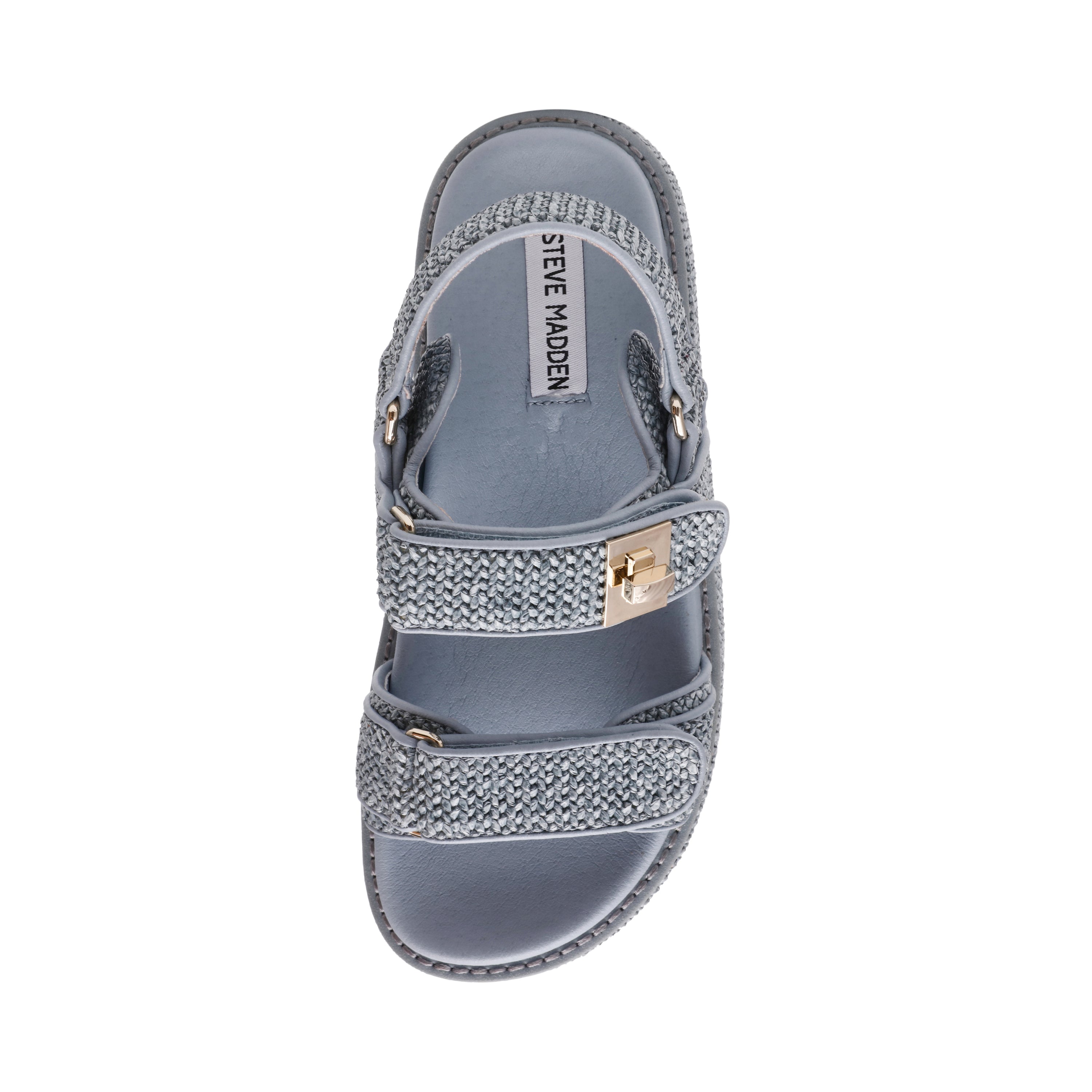 Bigmona Women's Blue Raffia Sandals - view 4