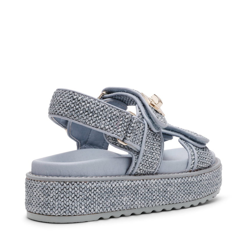 Bigmona Women's Blue Raffia Sandals - view 3