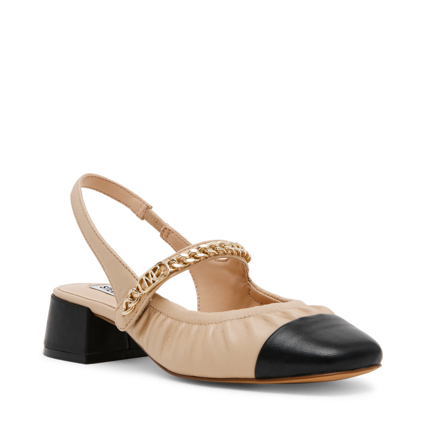 Sideline Women's Black/Tan Heels