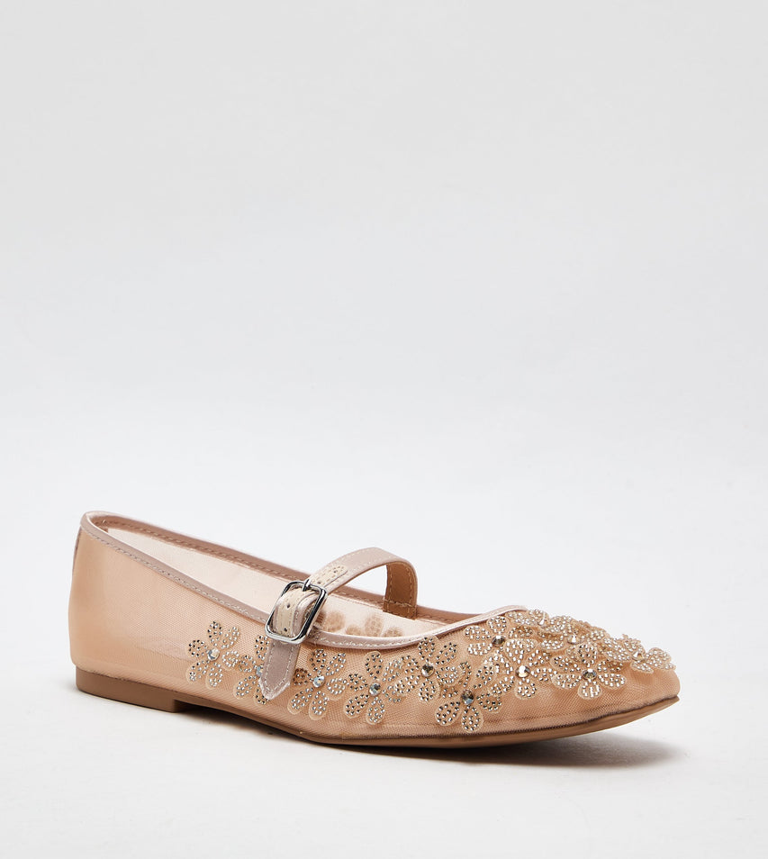 Wildlife Women's Beige Ballet Flats