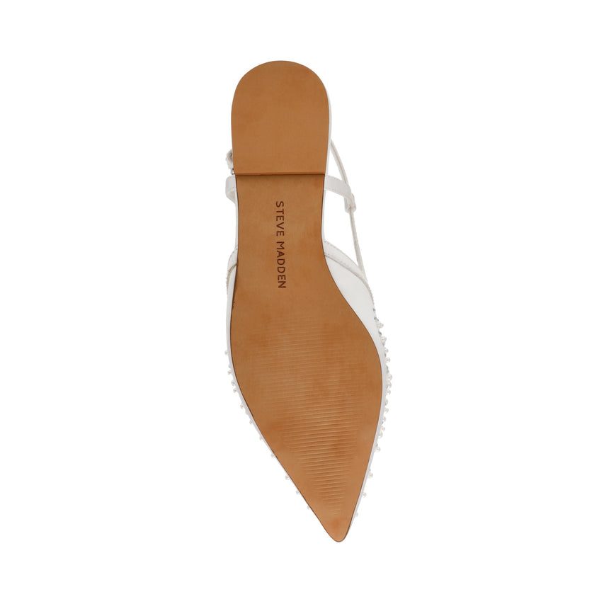 LAYOVER IVORY BALLET FLATS