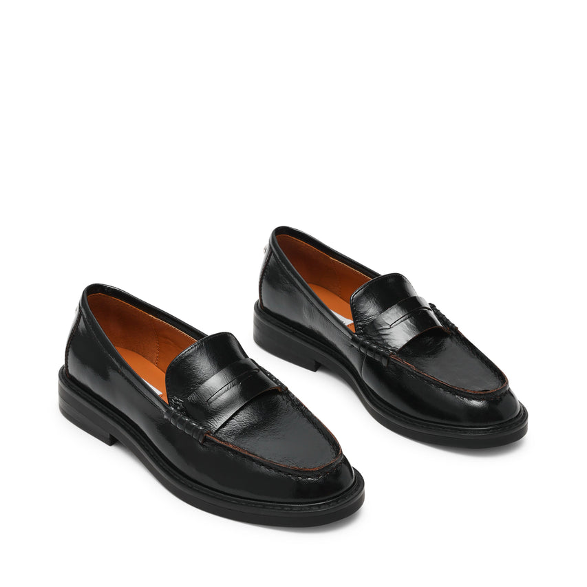 Steve Madden Adison women's black leather loafers, product view 3