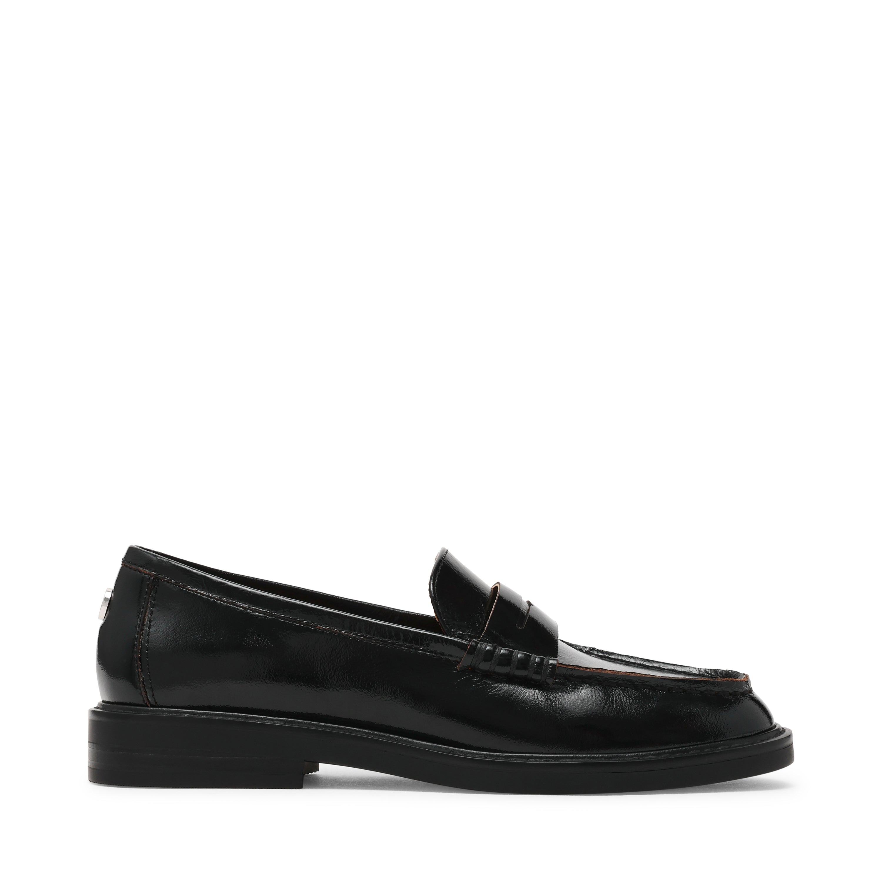 Steve Madden Adison women's black leather loafers, product view 4