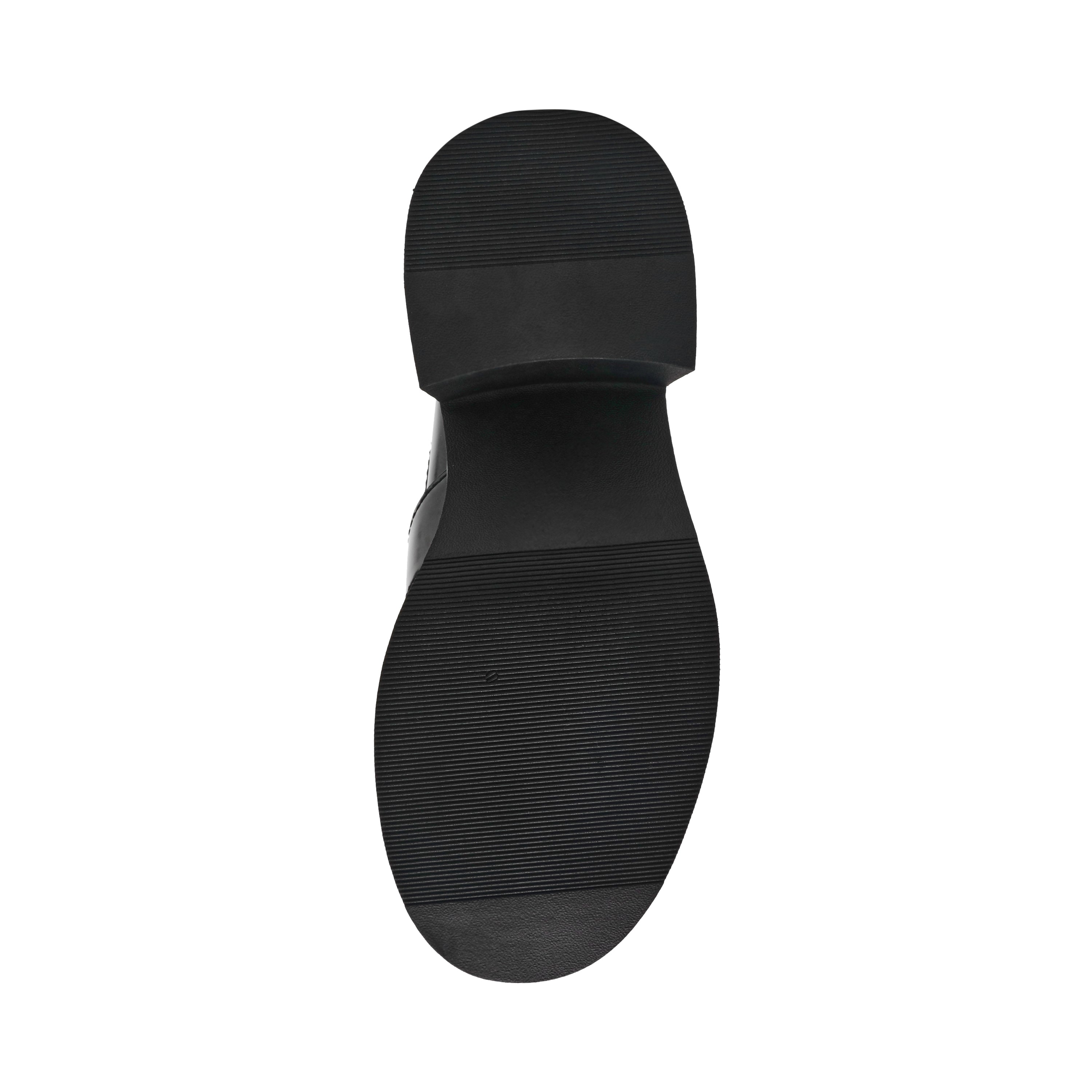 Steve Madden Bridgeton women's black box-leather shoes, front view