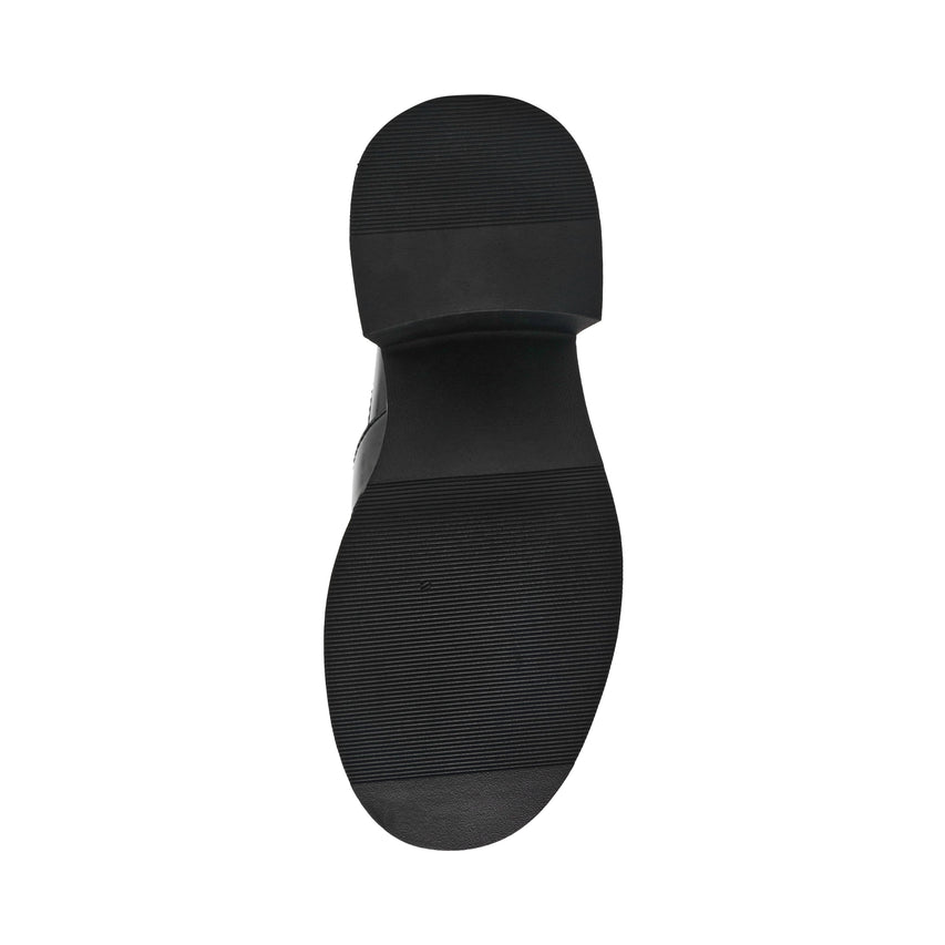 Steve Madden Bridgeton women's black box-leather shoes, front view