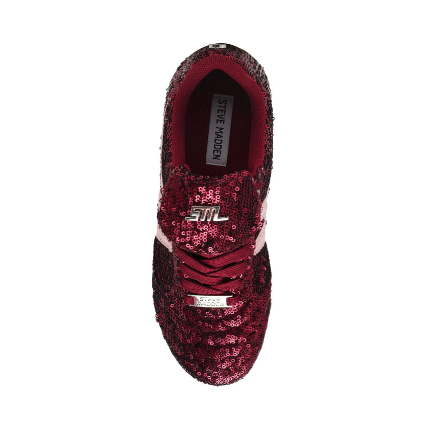 Freekick Women's Wine Sequin Sneakers - view 4