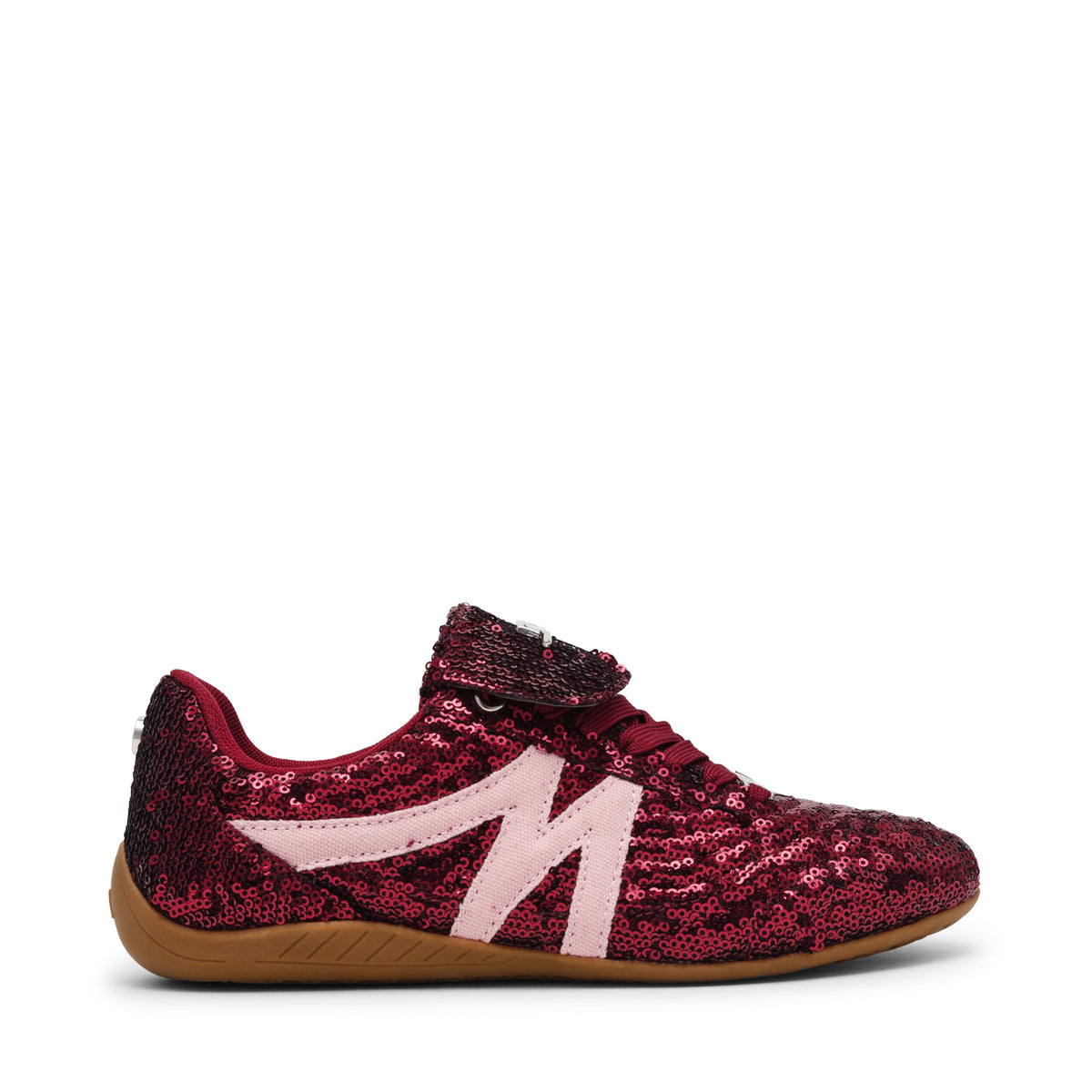 Freekick Women's Wine Sequin Sneakers