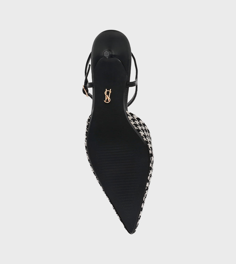 Adelaide Women's Black Leather Heels - view 5