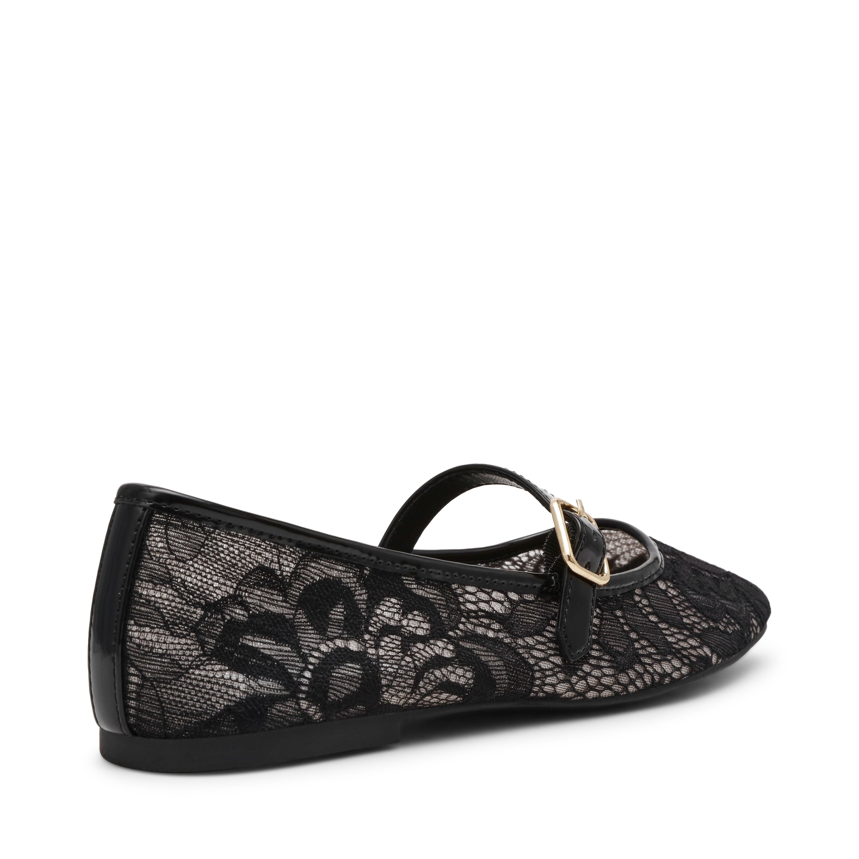 Wildflower-L Women's Black Lace Ballerinas - view 2