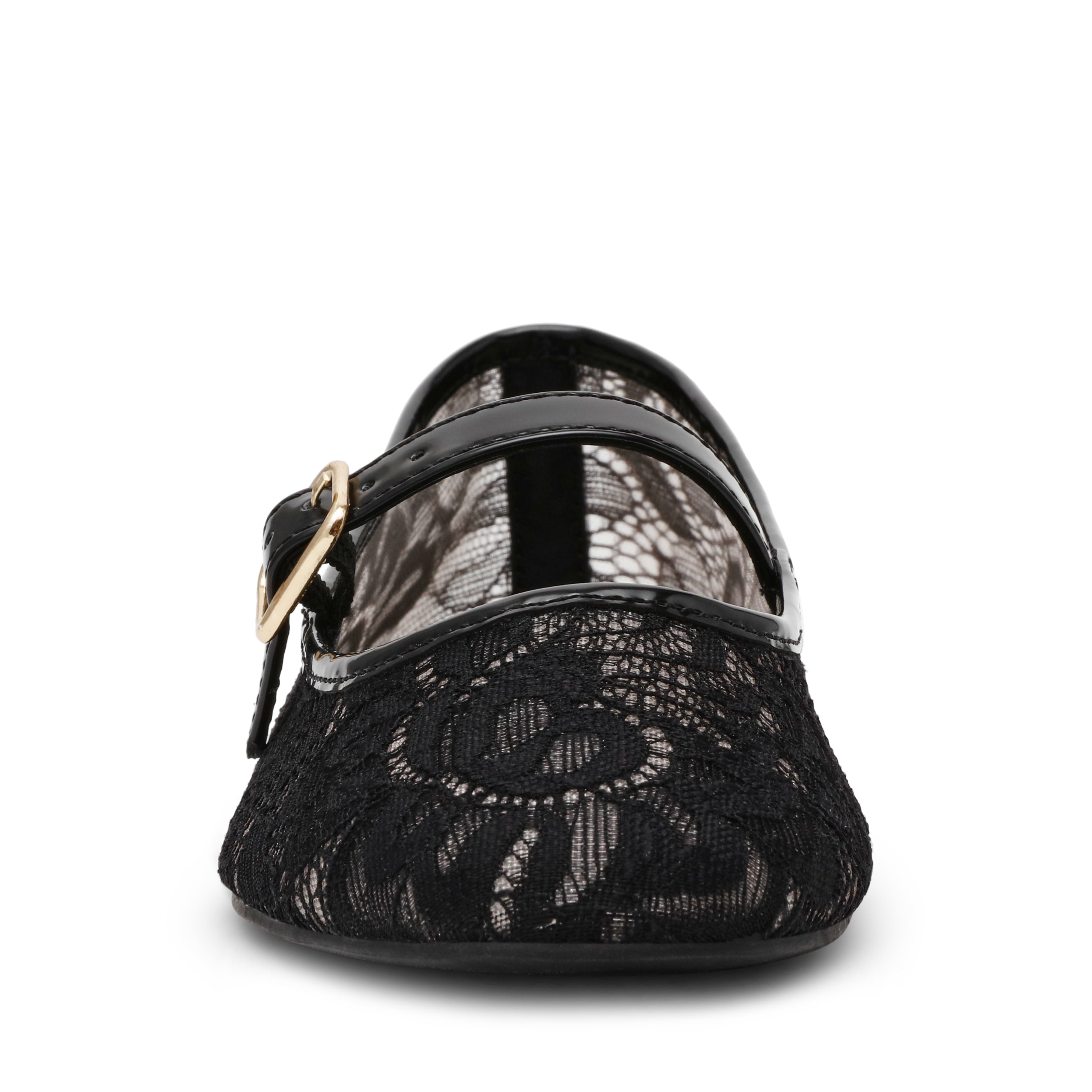 Wildflower-L Women's Black Lace Ballerinas - view 7
