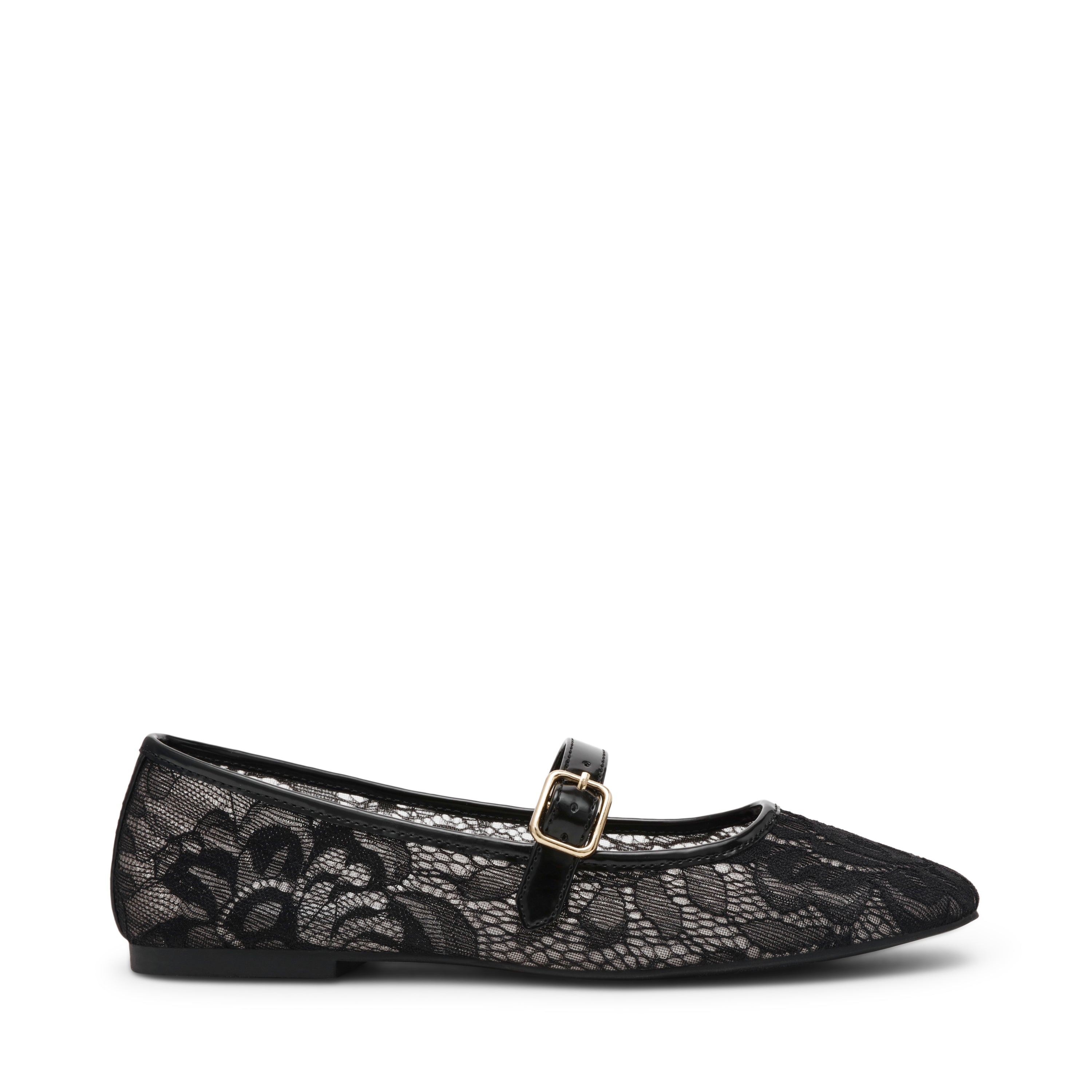 Wildflower-L Women's Black Lace Ballerinas - view 4