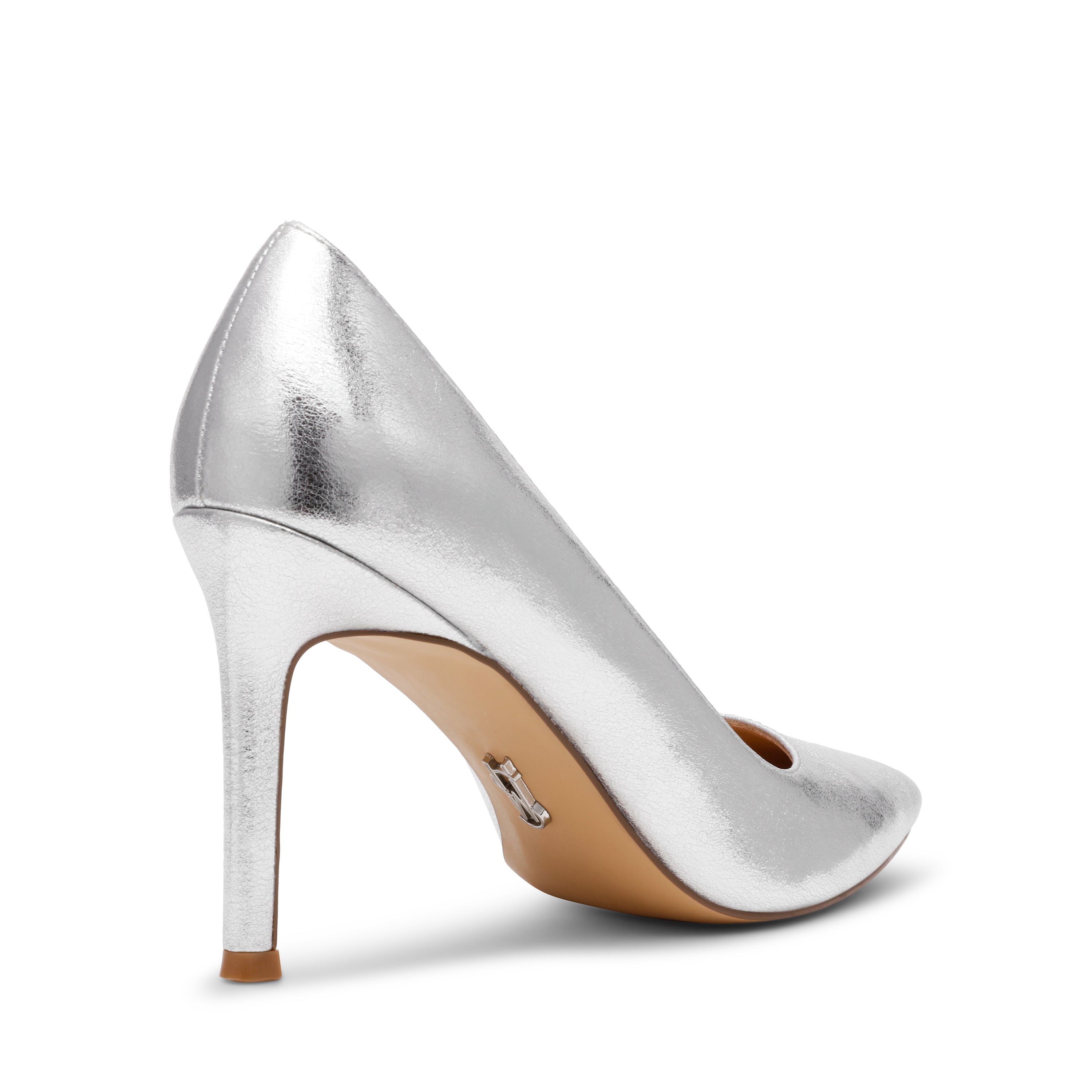 Steve Madden Secured Women's Silver Pumps with metallic finish - view 2