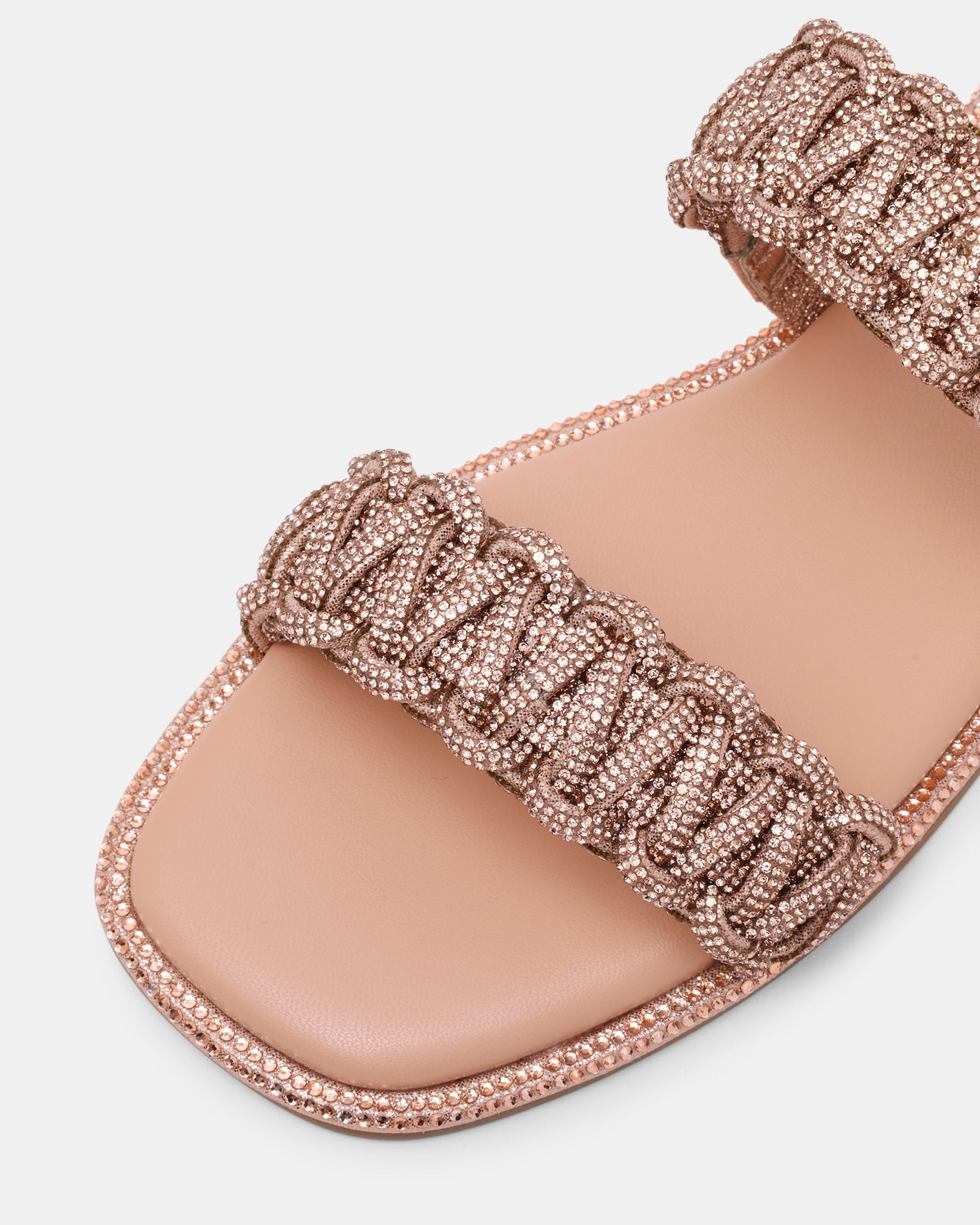 Nyssa Women's Rose Gold Flat Sandals — detail view