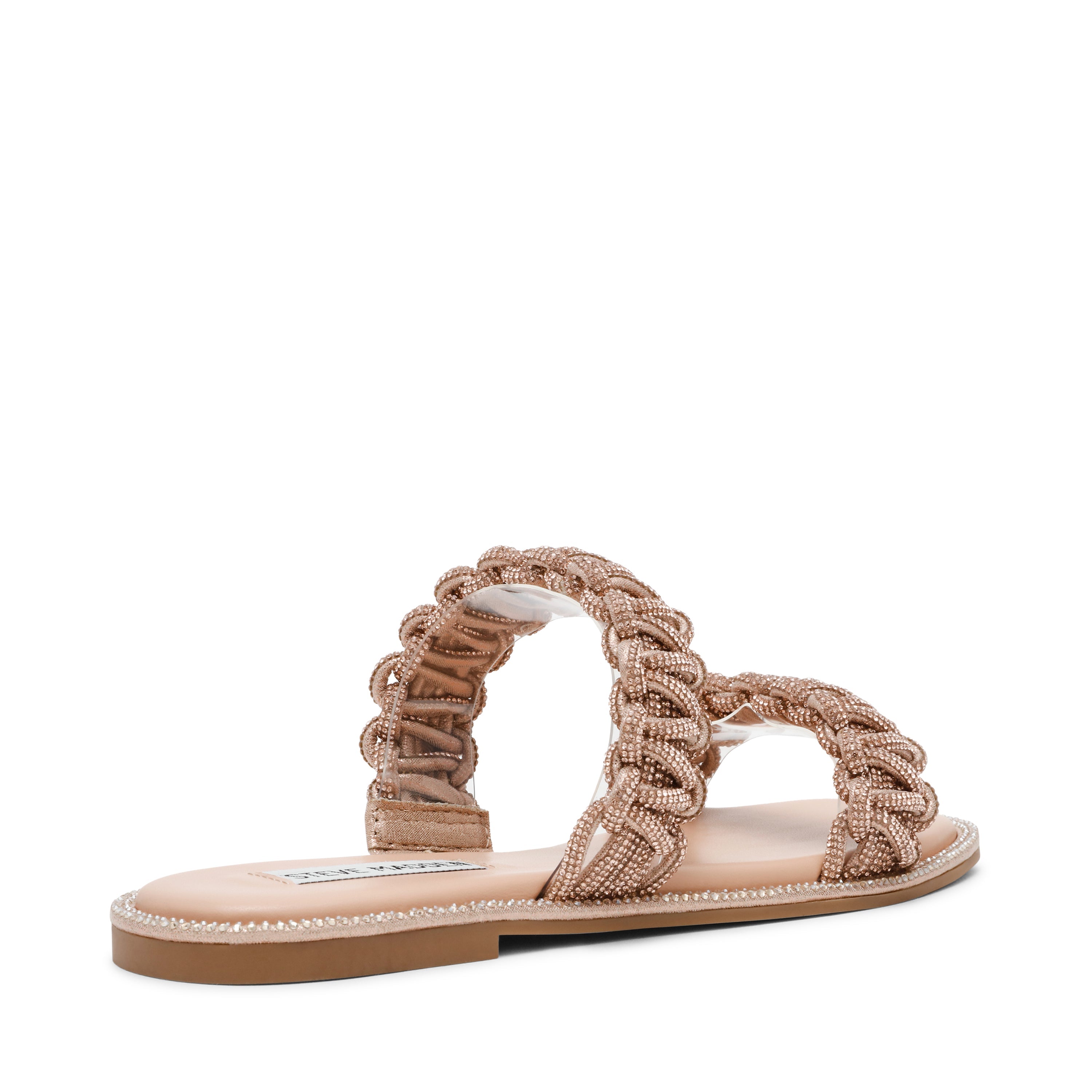 Nyssa Women's Rose Gold Flat Sandals — side view