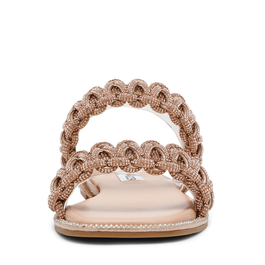 Nyssa Women's Rose Gold Flat Sandals — alternate view 6