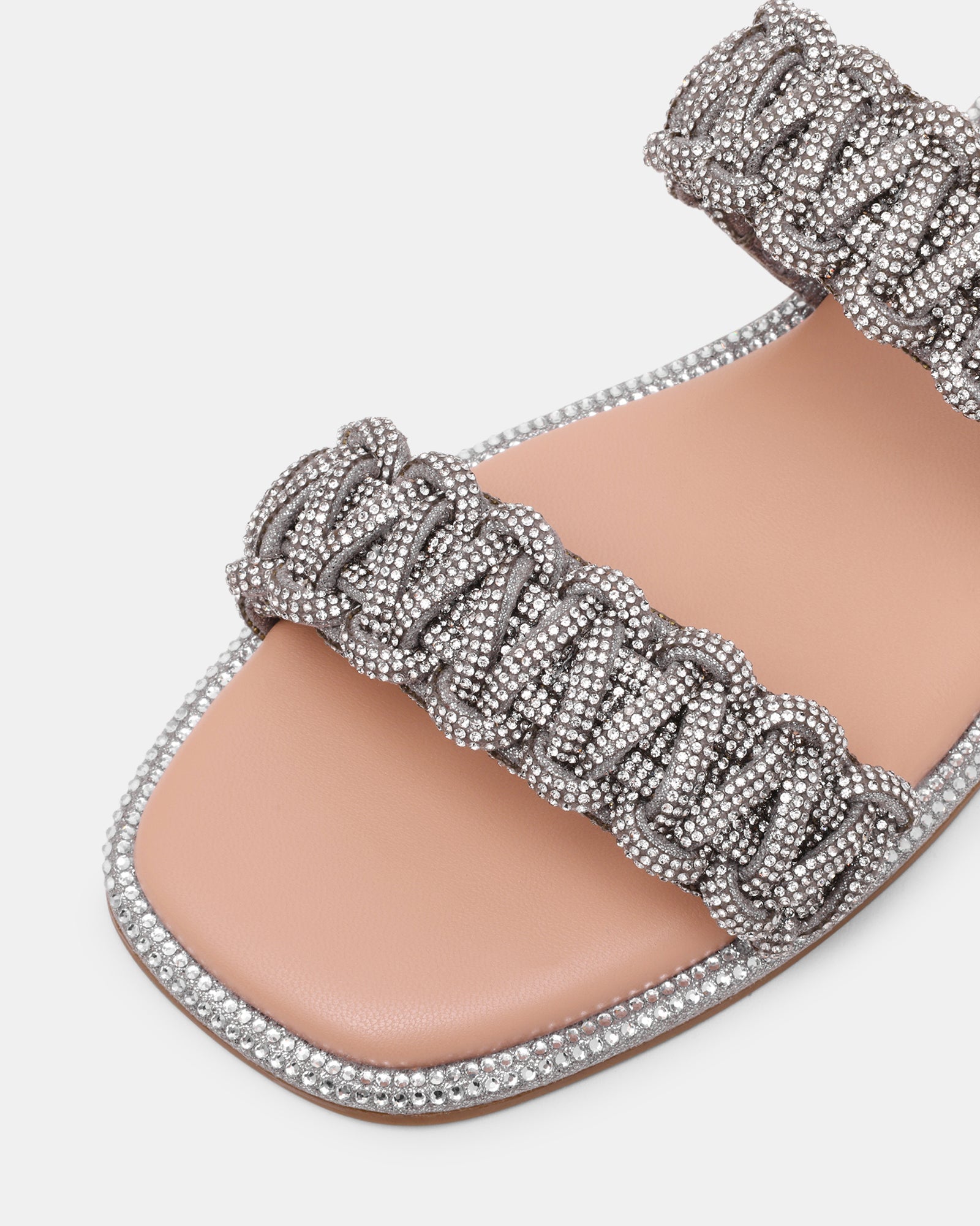 Nyssa Women's Silver Flat Sandals - view 3