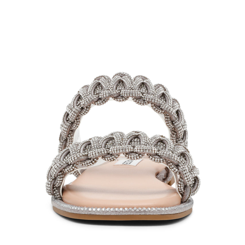 Nyssa Women's Silver Flat Sandals - view 6