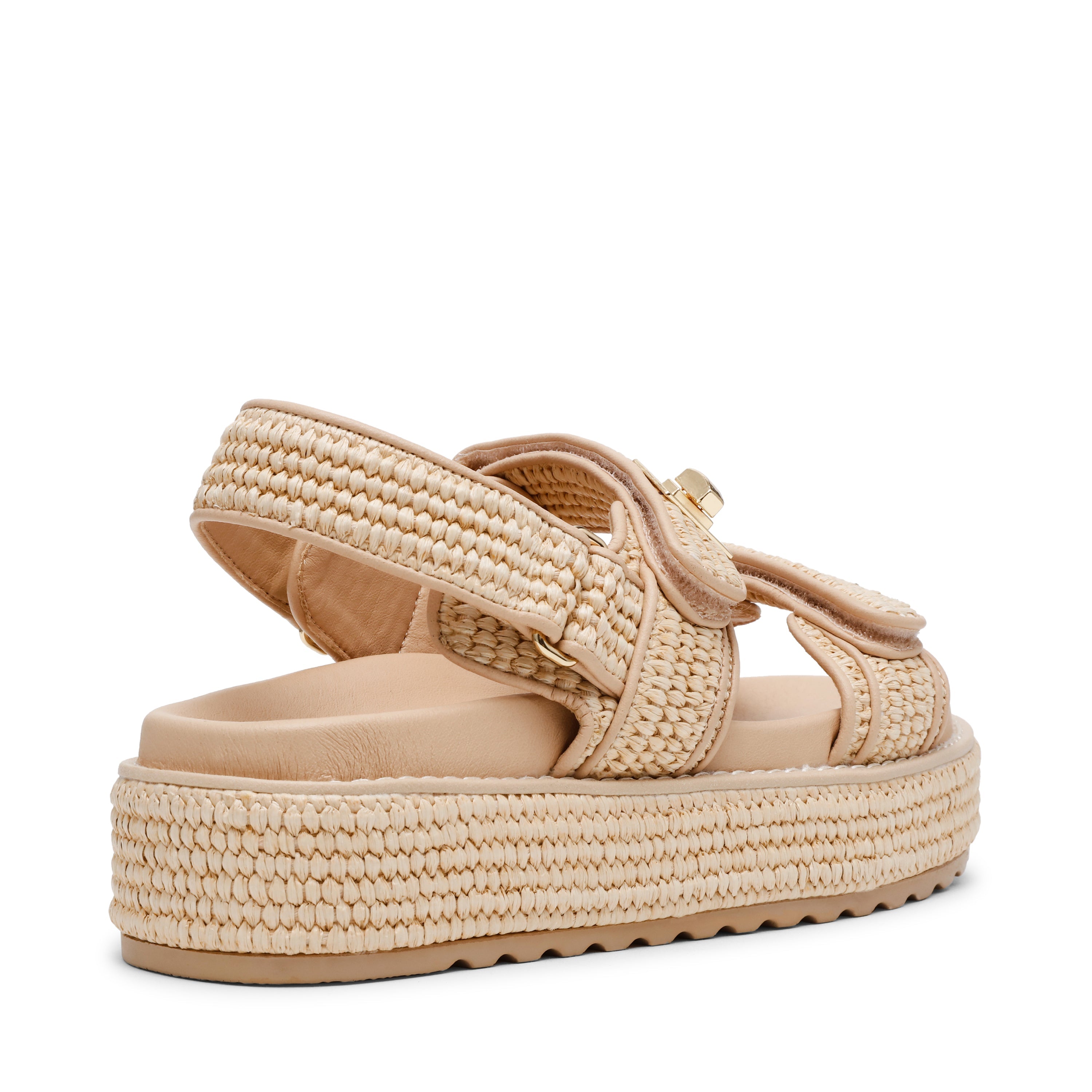 Bigmona Women's Natural Flat Sandals - view 2