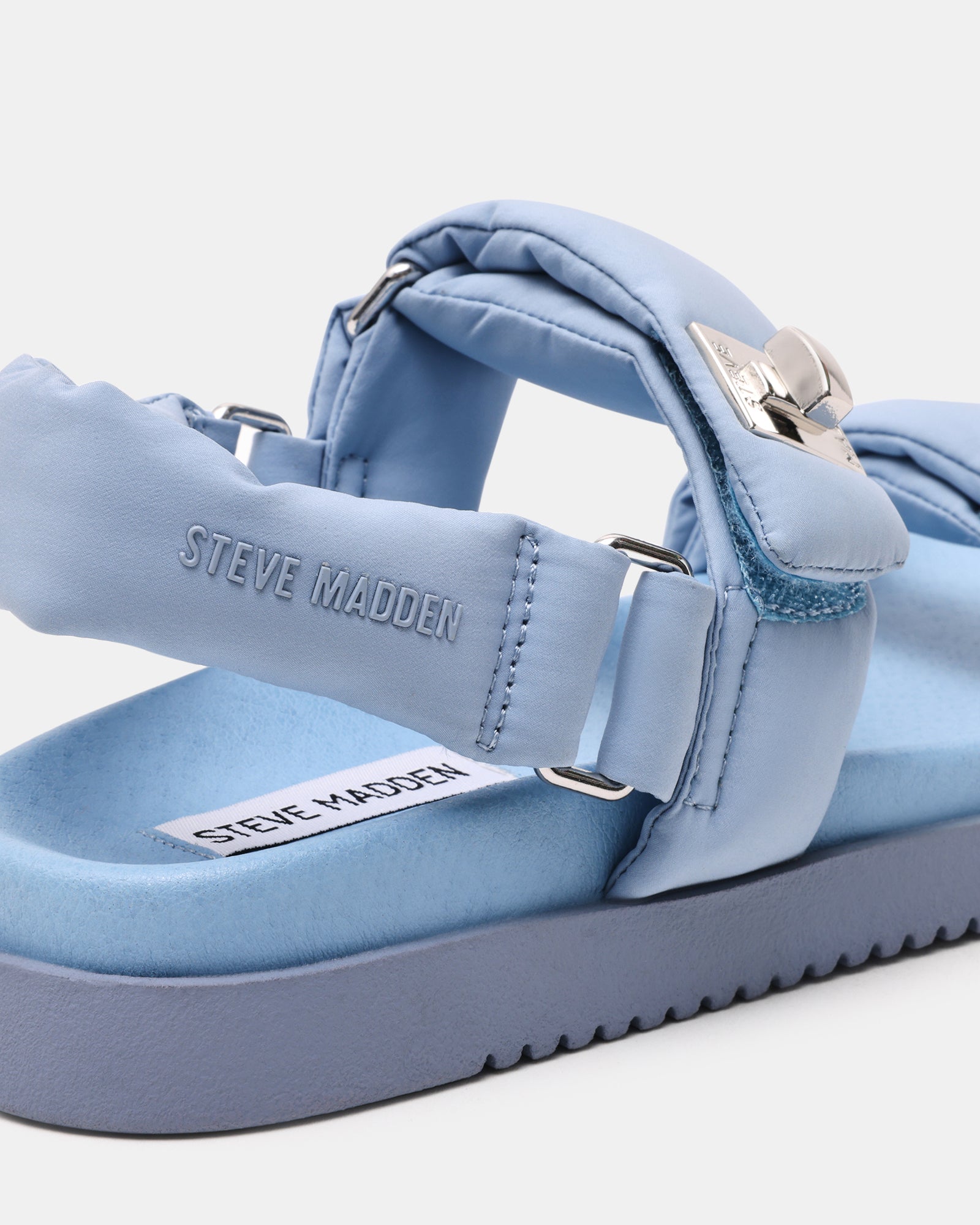 Monat Women's Blue Nylon Flat Sandals - view 4