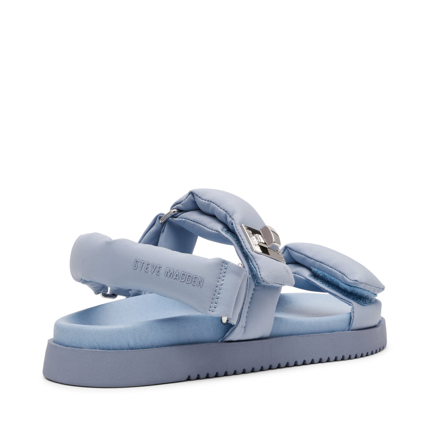Monat Women's Blue Nylon Flat Sandals - view 3