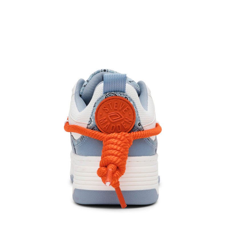 Steve Madden Brouhaha women's baby blue multicolour sneakers, sole view