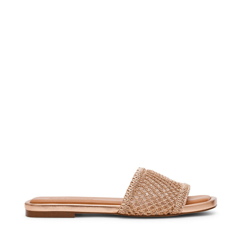 Lazzo Gold Women's Flat Sandals
