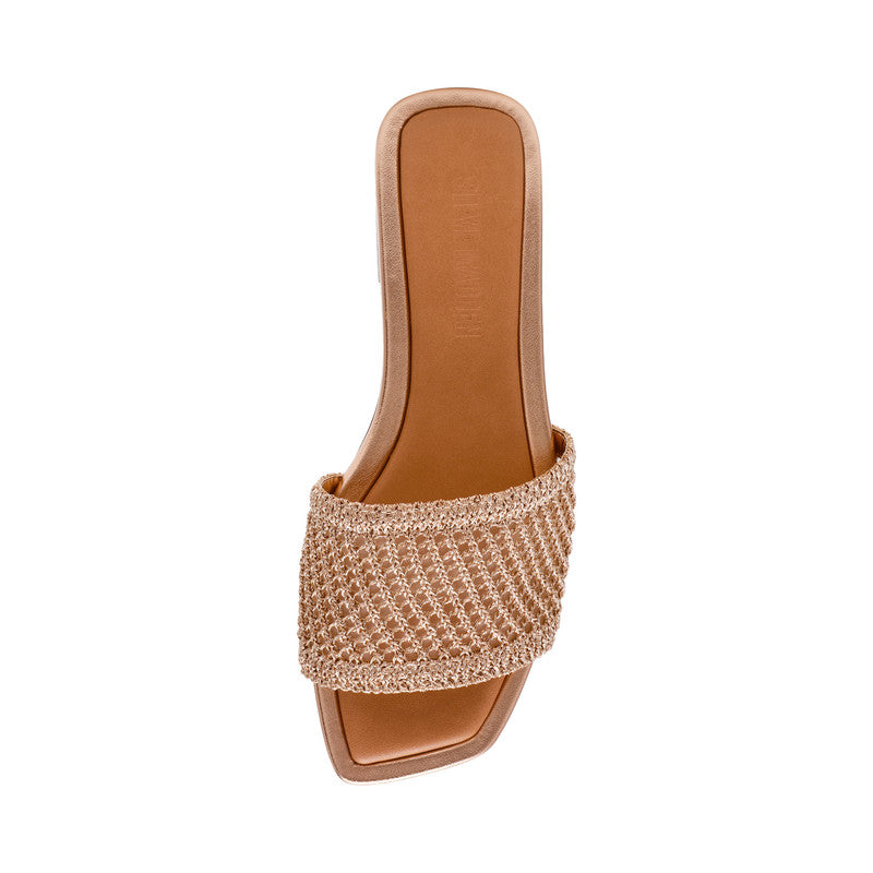 Lazzo Gold Women's Flat Sandals