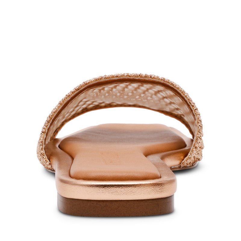 Lazzo Gold Women's Flat Sandals