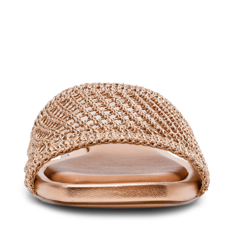 Lazzo Gold Women's Flat Sandals