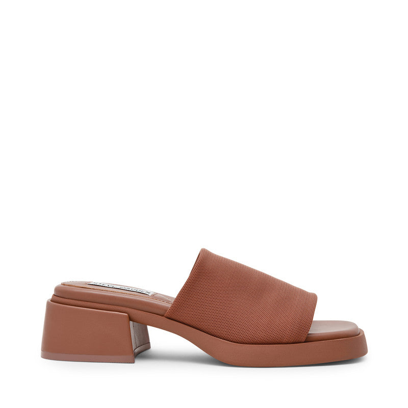 Steve Madden Slidester women's mocha heels, side view