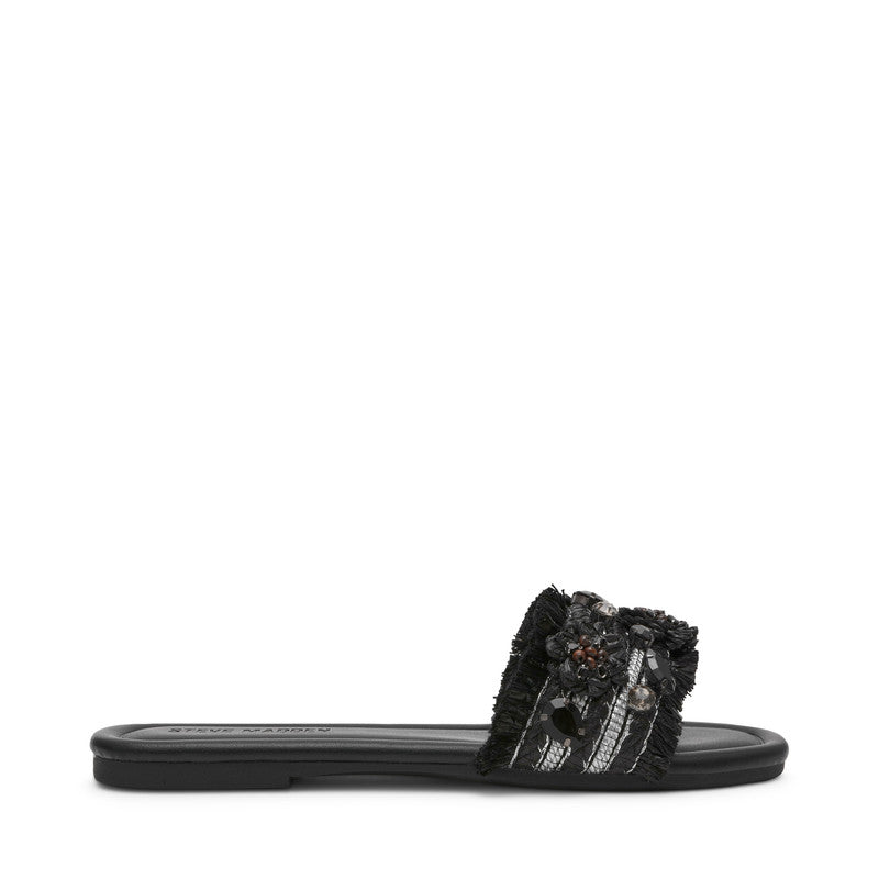 Hampton St. Black Women's Flat Sandals - view 2
