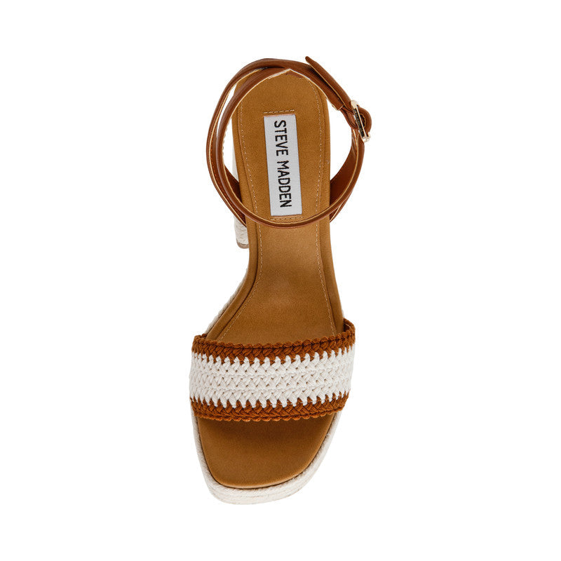 Steve Madden Florencia women's neutral heels, side view