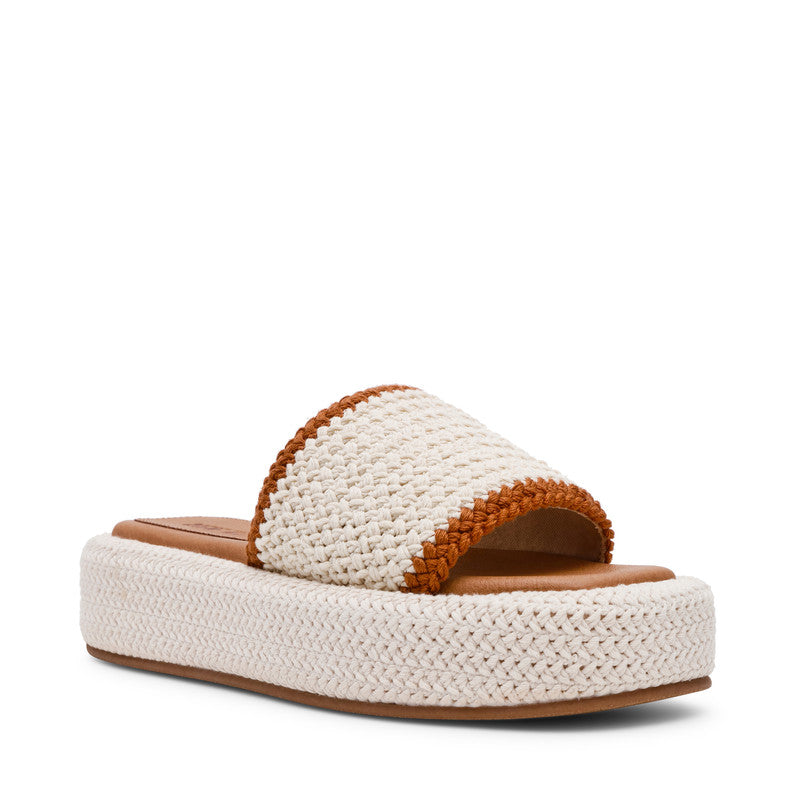 Steve Madden Beachy-W Tan Women's Flat Sandals, featured product view