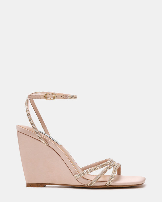 Steve Madden Aubri Champagne Satin Women's Heels with satin finish - view 2