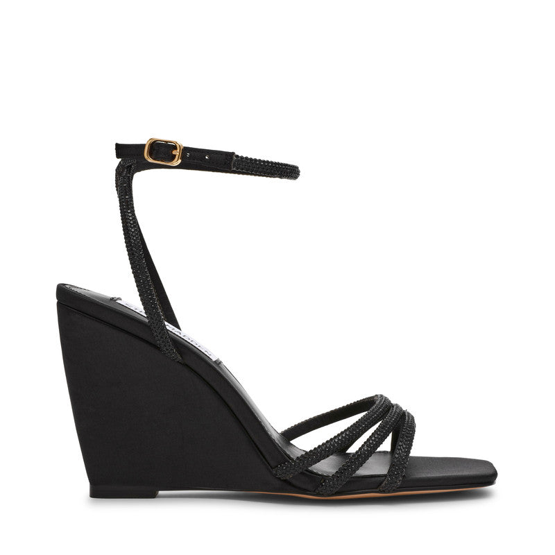 Steve Madden Aubri Black Women's Heels with satin material - view 2