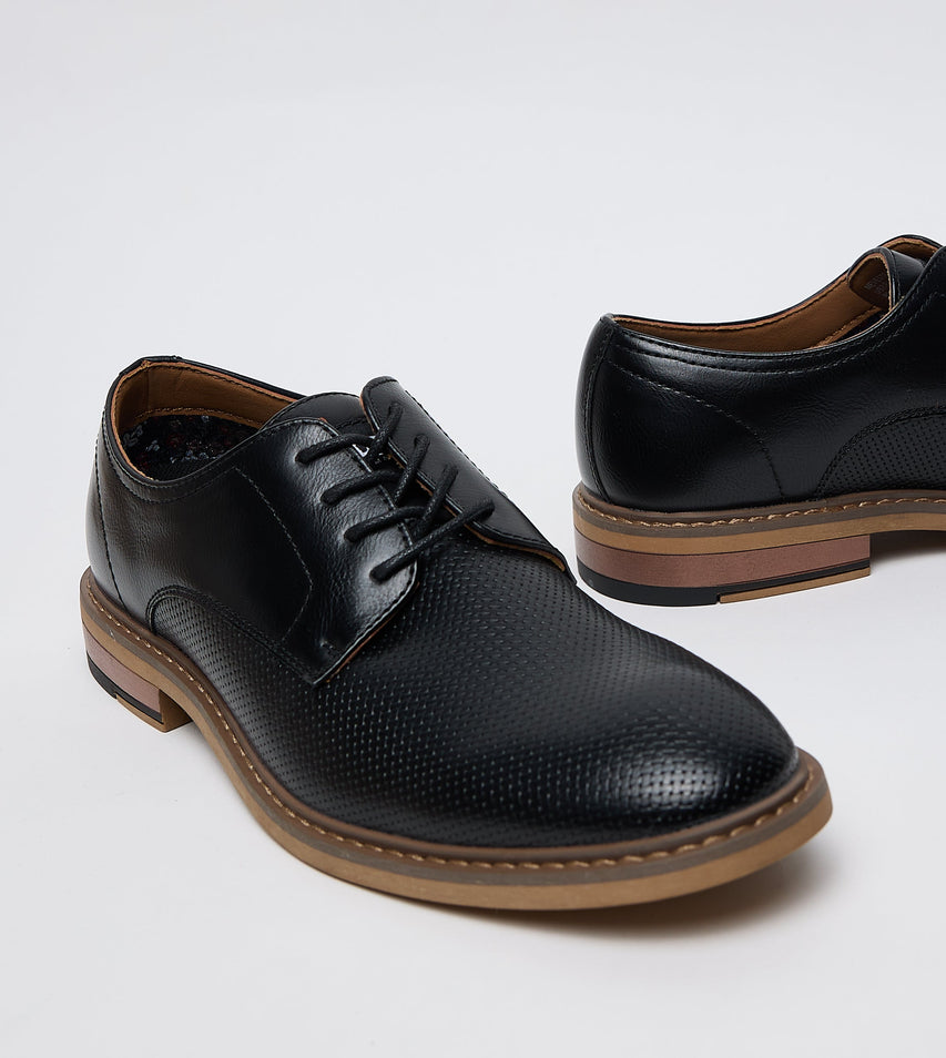 Mevester Men's Black Dress Shoes - view 4