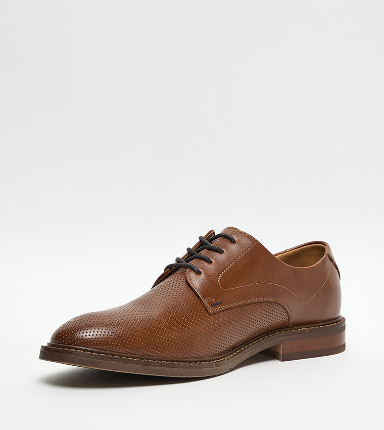 Mmakai Cognac Men's Formal Lace-Up Shoes - view 2
