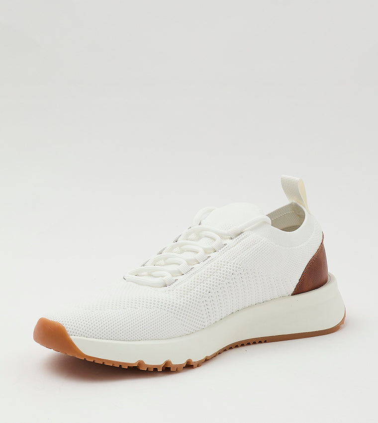 Mnulline Men's White Canvas Lace-Up Shoes - view 2