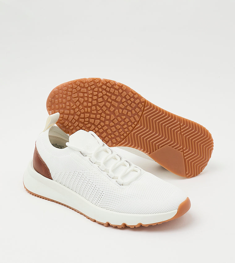 Mnulline Men's White Canvas Lace-Up Shoes - view 4