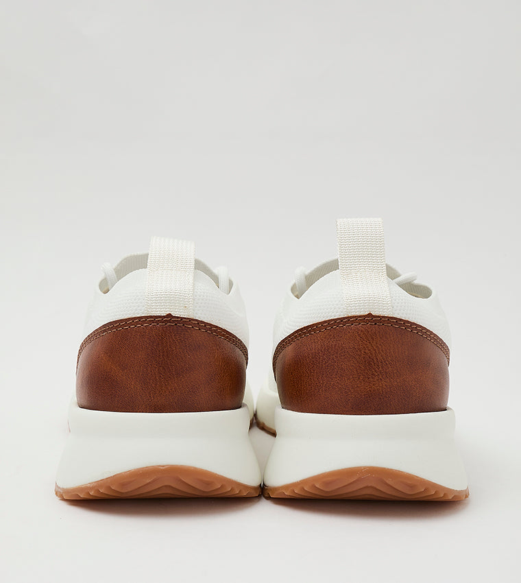 Mnulline Men's White Canvas Lace-Up Shoes - view 5