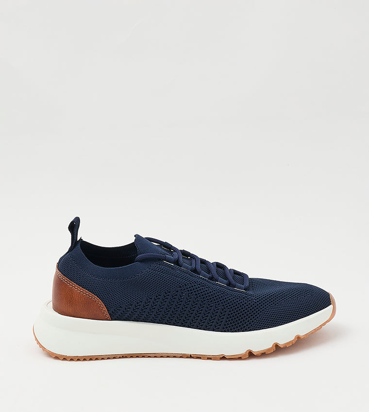 Mnulline Men's Navy Lace-Up Shoes