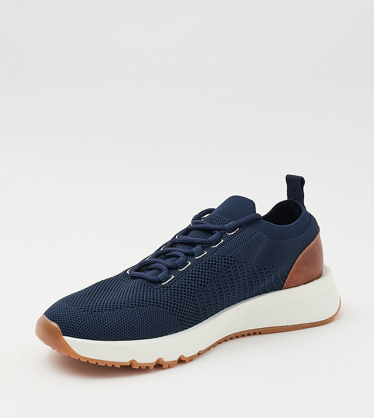 Mnulline Men's Navy Lace-Up Shoes - view 2