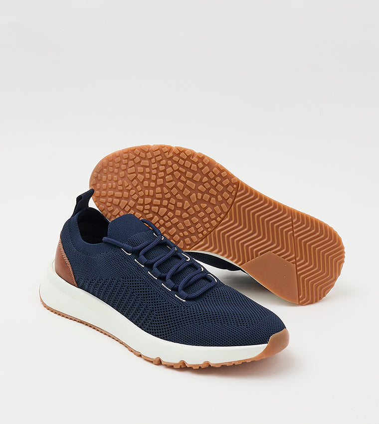Mnulline Men's Navy Lace-Up Shoes - view 4