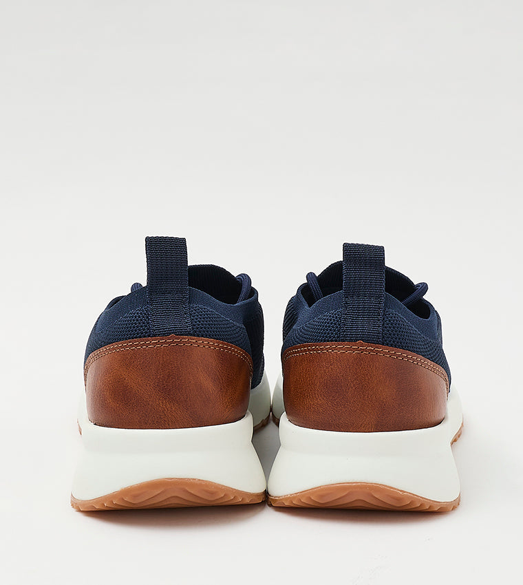 Mnulline Men's Navy Lace-Up Shoes - view 5