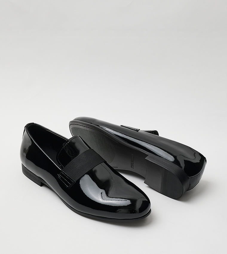 Braxel Men's Black Patent Leather Lace-Up Shoes - view 4
