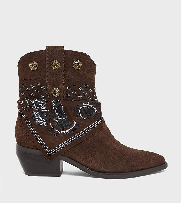 Mekala Dark Brown Women's Boots